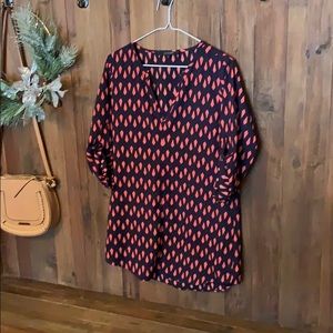 19 Cooper split neck tunic